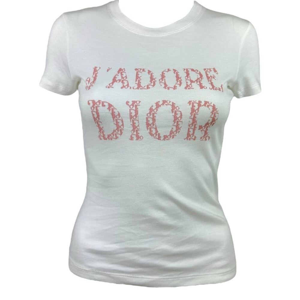 Christian Dior J’Adore Dior White fitted T-Shirt. NWT. Size 6.